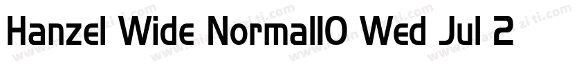 Hanzel Wide Normal10 Wed Jul 28字体转换
